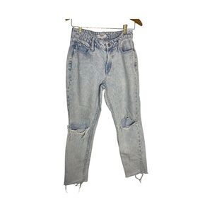 OAT New York Distressed High-Rise Jeans — Size 27
